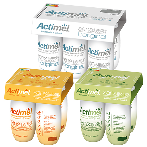 Actimel - la gamme « Actimel original sans sucres ajoutés »