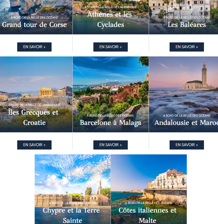 8 destinations avec Croisieurope