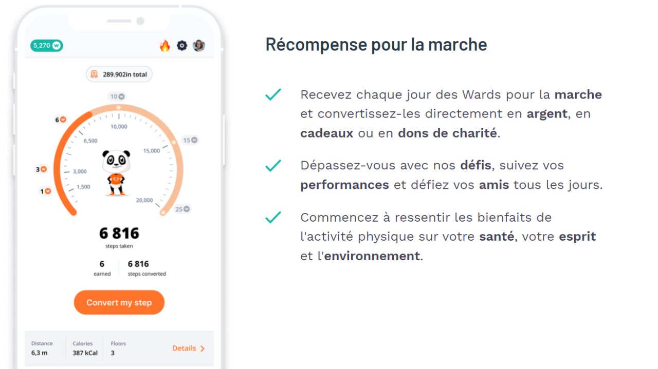 WeWard : notre avis sur l’appli qui vous incite à marcher - Avis conso