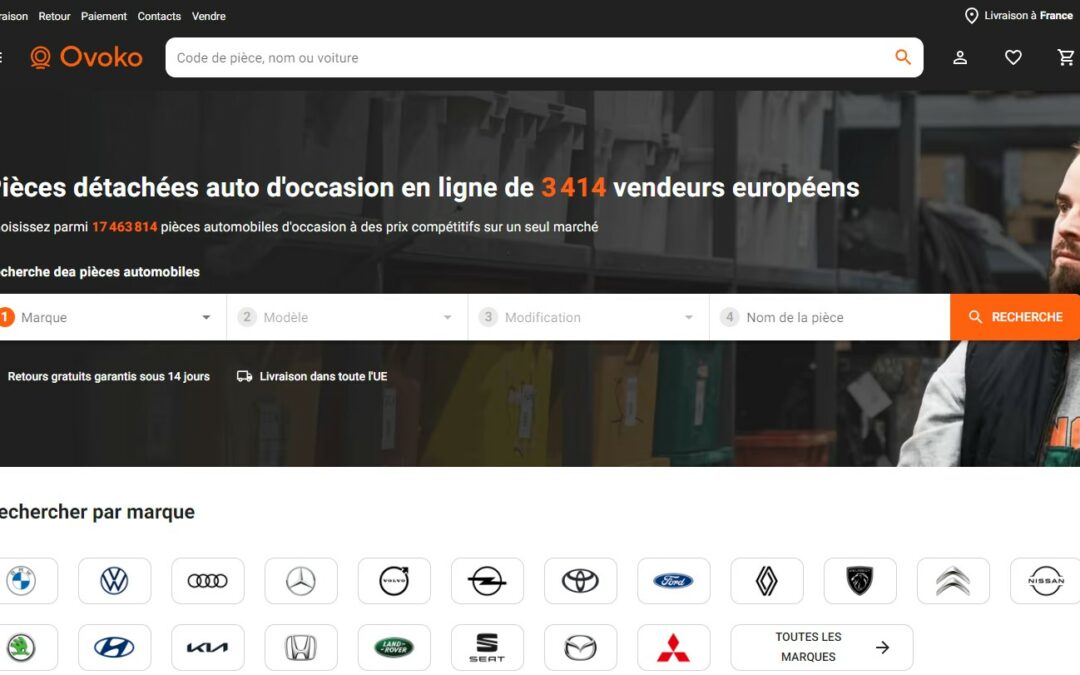 Interface site ovoko
