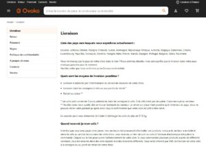Livraison site ovoko