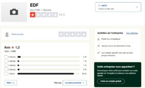 edf avis trustpilot