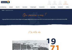selectour interface site a propos