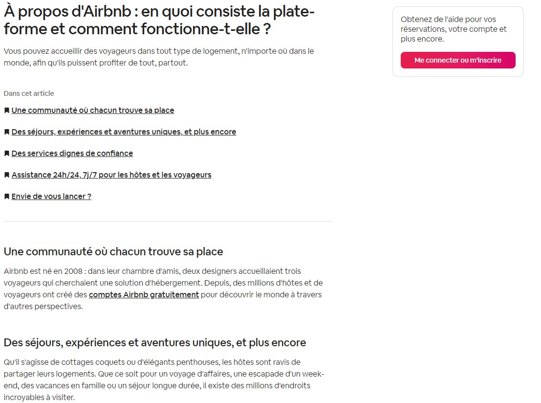 a propos airbnb