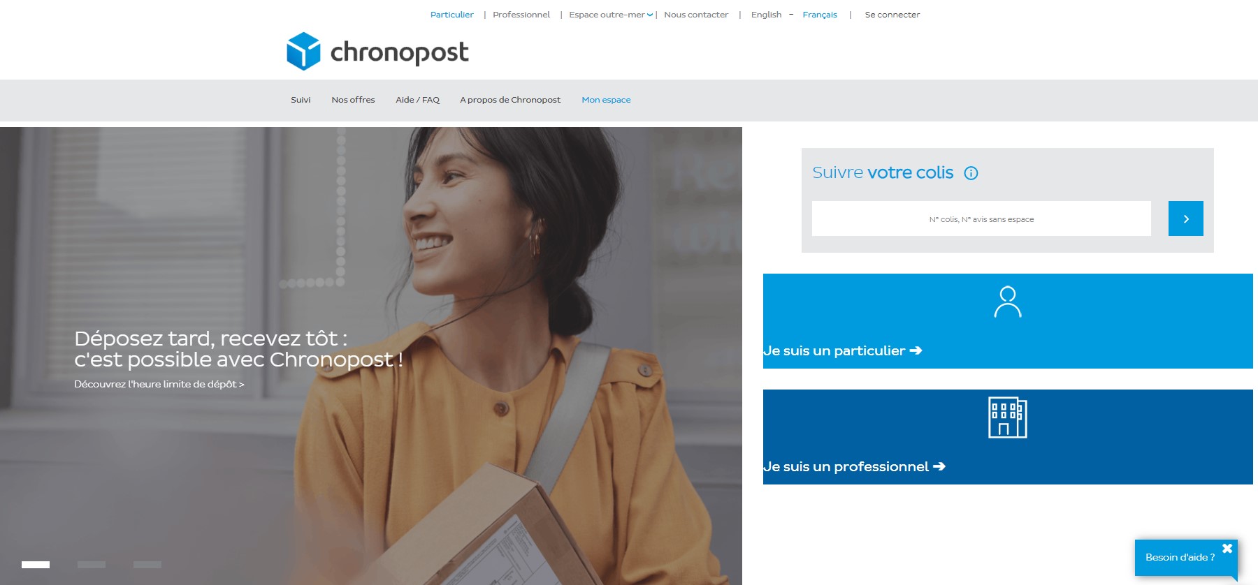 interface site chronopost