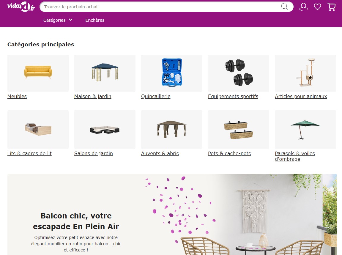 vidaxl interface site