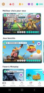 le catalogue de jeux